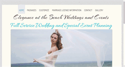 Desktop Screenshot of eleganceatthebeach.com